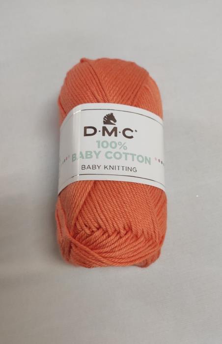 Cotone per maglieria Baby Cotton DMC col. 753 arancio