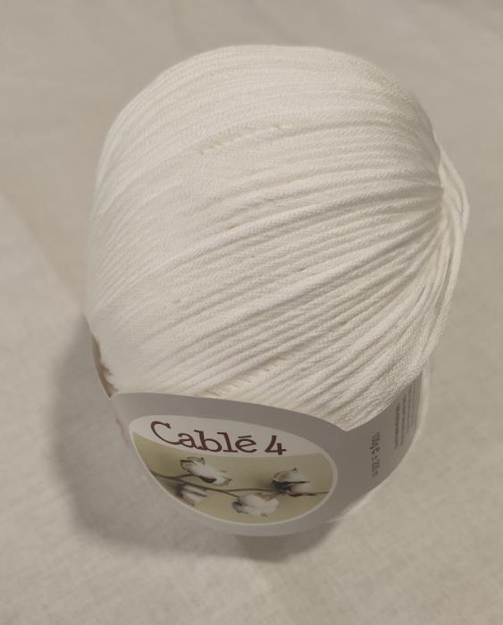 Cotone cablè 4 colore bianco della marca Silke