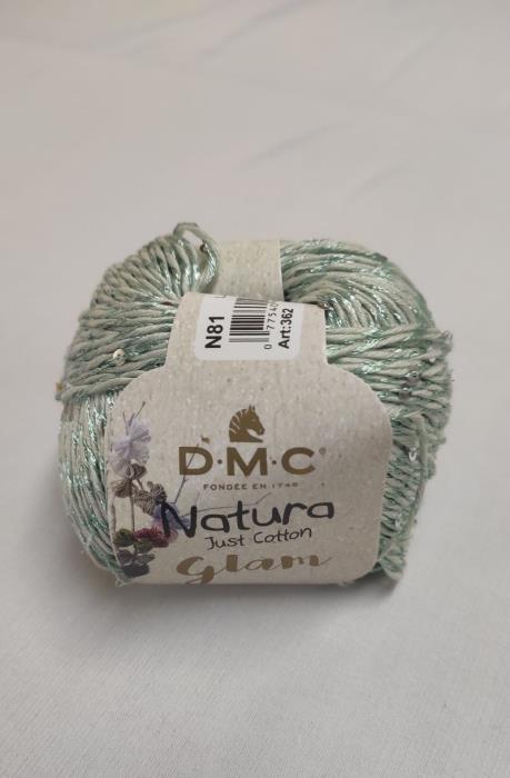 Gomitolo DMC Natura Glam 50 grammi - 100 M. colore 81 verde