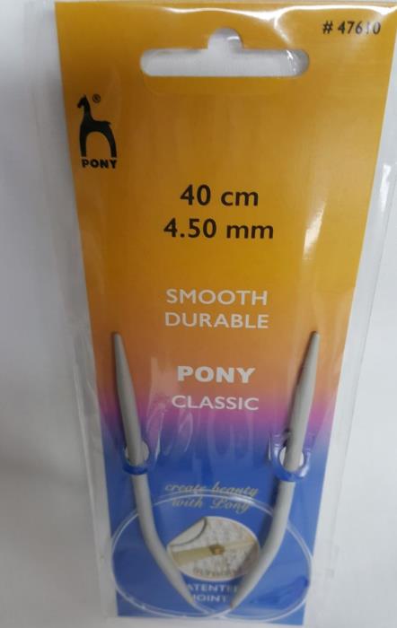 Ferri circolari misura 4,50 mm. della Pony misura cavo 40 cm