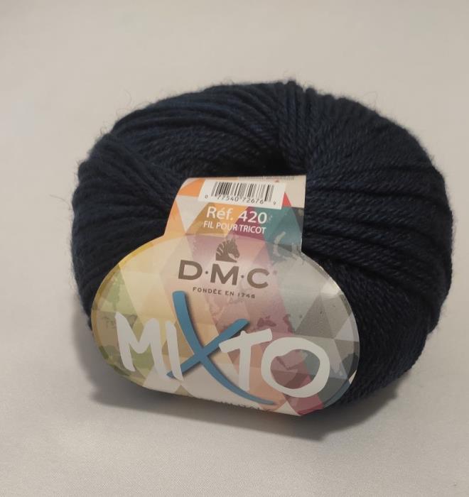 Lana MiXto della DMC 50% lana e 50% microfibra colore blu