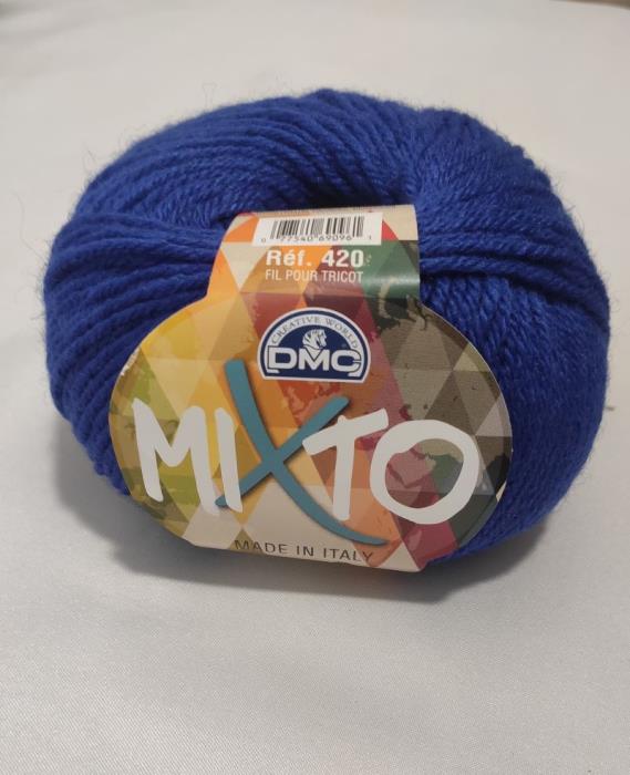 Lana MiXto della DMC 50 % lana e 50% microfibra colore blue