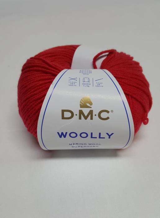 Lana Woolly colore rosso n. 058