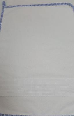 Asciugamano da ricamare asilo azzurro cm. 36 x 50