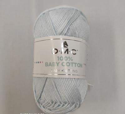 Cotone per maglieria Baby Cotton DMC col. 765 azzurro baby