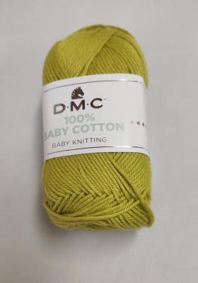 Cotone per maglieria Baby Cotton DMC col. 752 verde acido