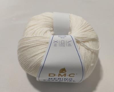 Lana Merino Essentiel n. 4 DMC da 100 gr. colore bianco lana n. 850