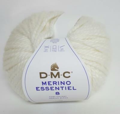 Lana Merino Essentiel n. 8 da 100 gr colore bianco n.850 DMC