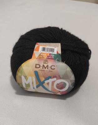 Lana MiXto della DMC 50% lana e 50% microfibra colore nero