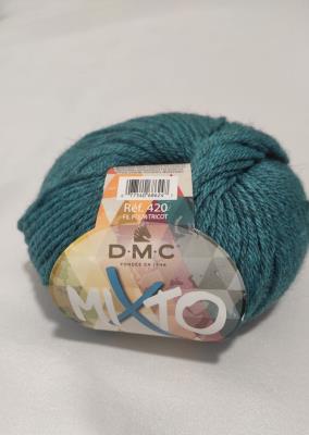 Lana MiXto della DMC 50% lana e 50% microfibra color petrolio