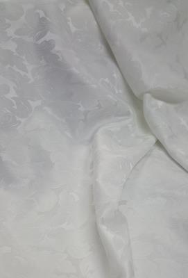 Tessuto jacquard bianco di medio peso alto 2,90 cm.